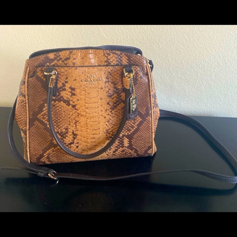 Coach Snake Print Handbag